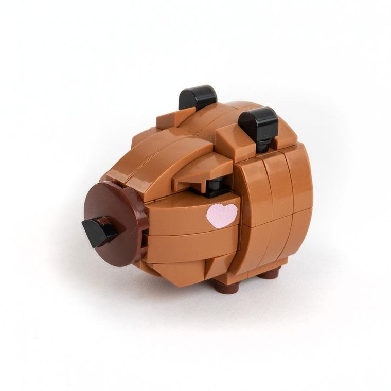 Kidea, Snapets, klocki, brązowa kapibara, 93 elementy