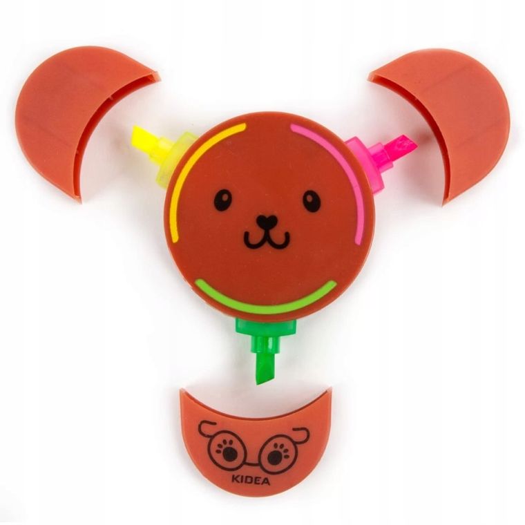 Kidea, zakreślacz, 3 kolory, 1 szt.