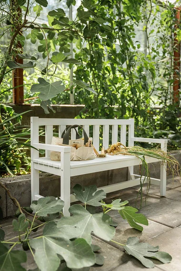 Kid's Concept, drewniany zestaw ogrodowy: sofa i stolik