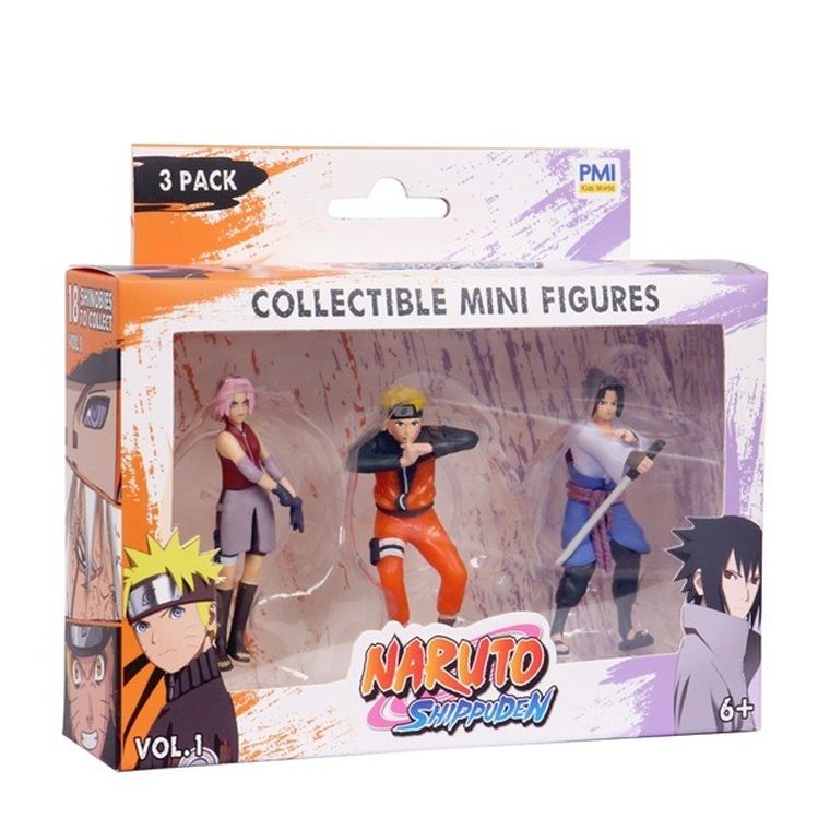 Kids World, Naruto, Shippuden, figurka kolekcjonerska, 3 szt.