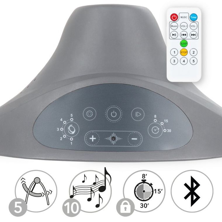 Kidwell, Luxi, bujaczek leżaczek 2w1, elektryczny, dark melange, wooden