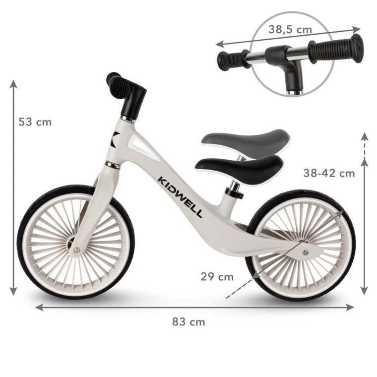 Kidwell, Nix, rowerek biegowy, szary