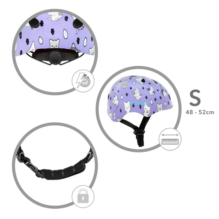 Kidwell, Orix Plus, kask ochronny, kotki, rozmiar S, 48-52 cm