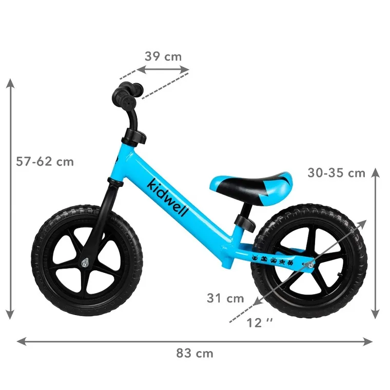 Kidwell, Rebel, rowerek biegowy, niebieski