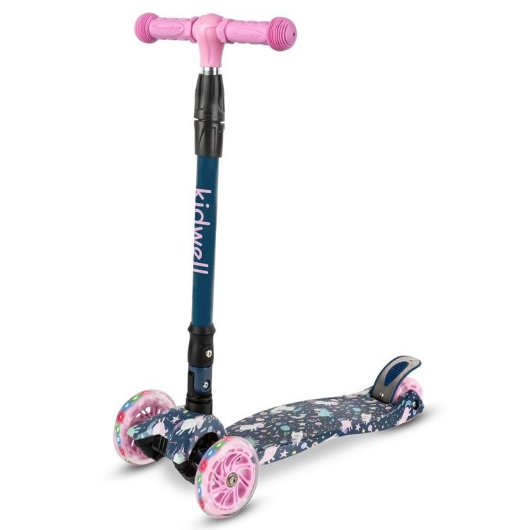 Kidwell, Vento, hulajnoga 3-kołowa, balansowa, niebieska w jednorożce