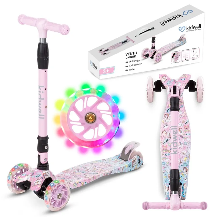 Kidwell, Vento, hulajnoga 3-kołowa, balansowa, różowa