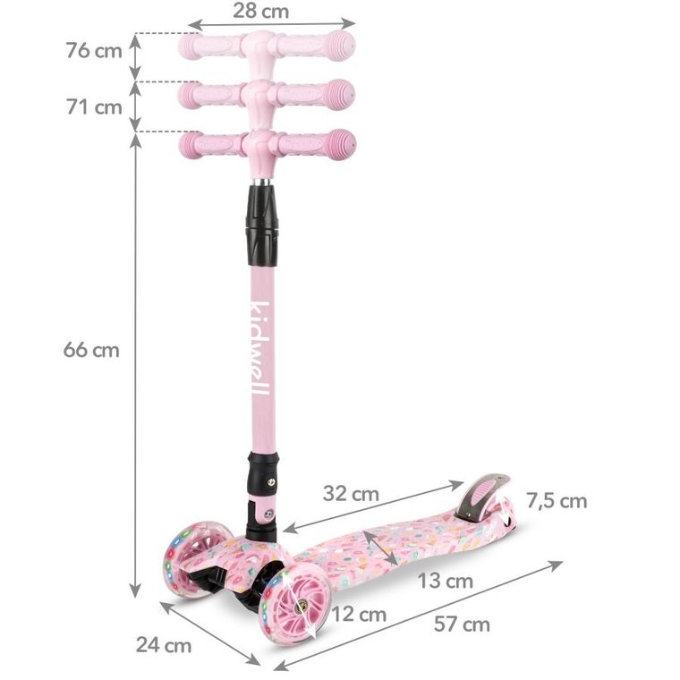 Kidwell, Vento, hulajnoga 3-kołowa, balansowa, słodycze