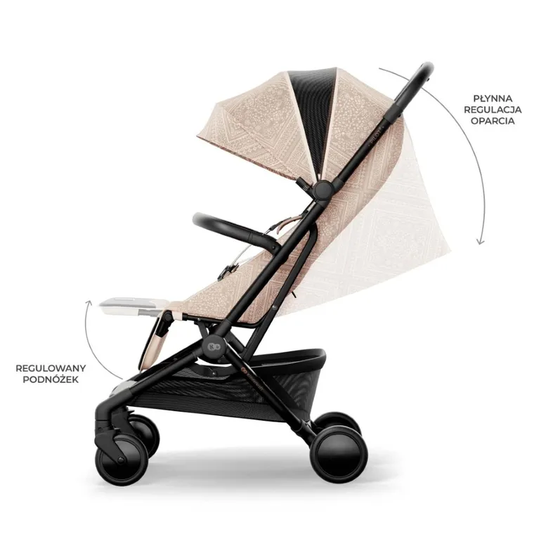 Kinderkraft, Bizuu, Pilot 2, wózek spacerowy, kabinowy, Dune Whisper