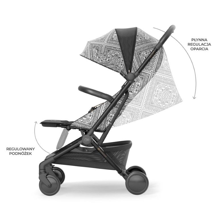Kinderkraft, Bizuu, Pilot 2, wózek spacerowy, kabinowy, Lunar Black