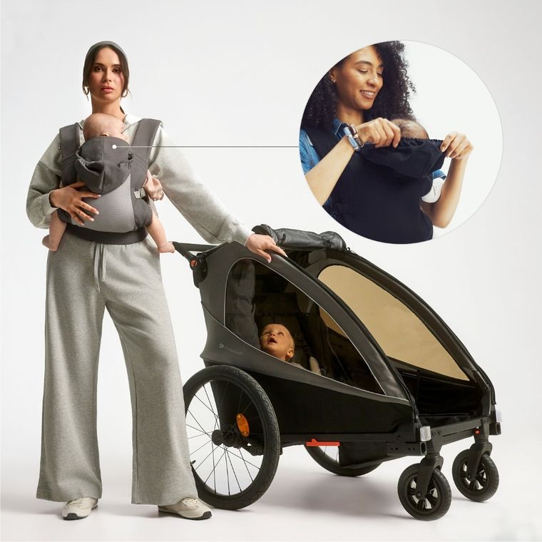 Kinderkraft, CarryBee, nosidełko ergonomiczne, black