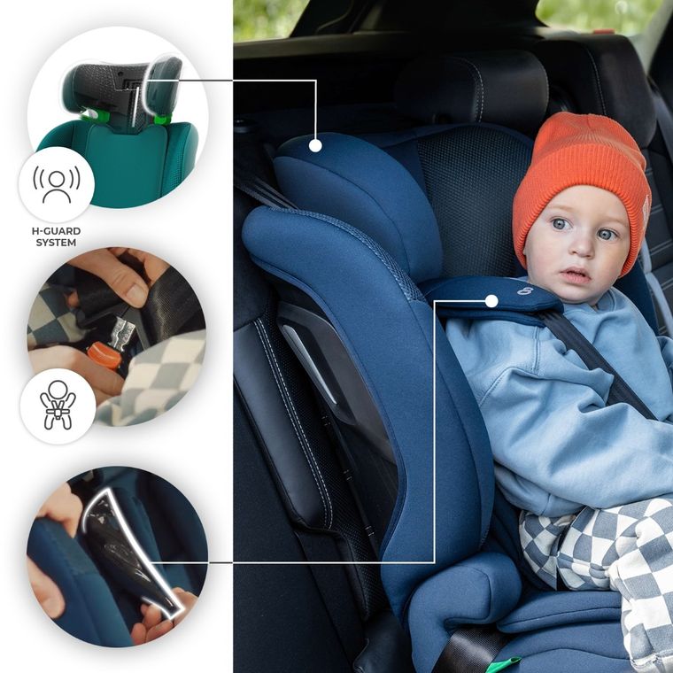Kinderkraft, Comfort Up 2 Plus, i-Size, fotelik samochodowy, green, 100-150 cm