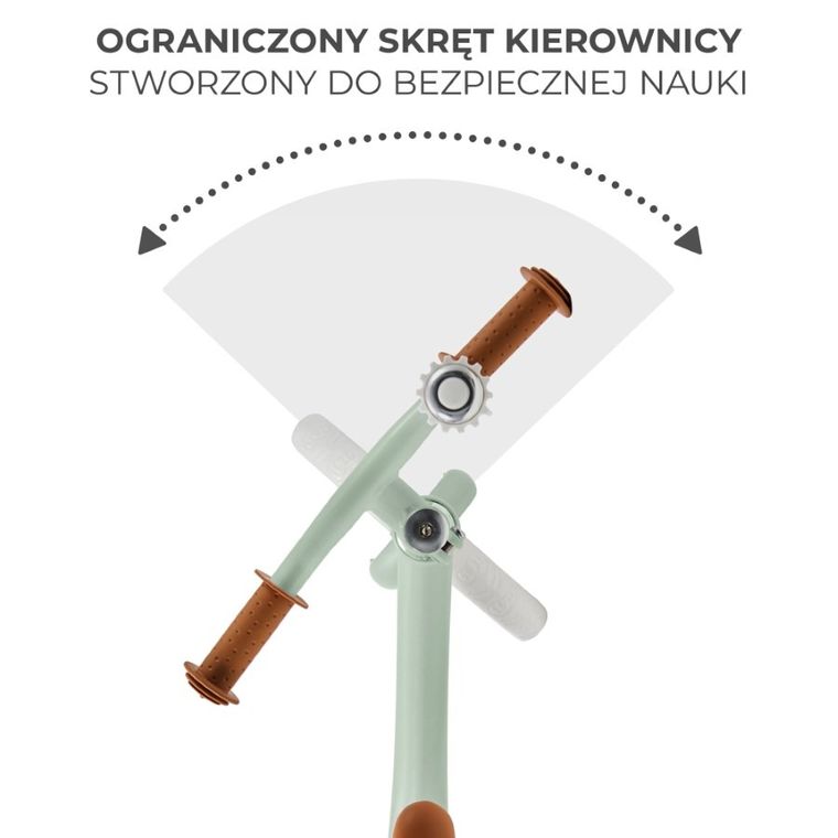 Kinderkraft, Fly Plus, rowerek biegowy, fresh mint