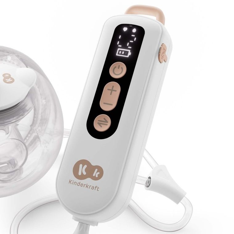 Kinderkraft, Hands-Free, podwójny laktator GentleFlow, gold