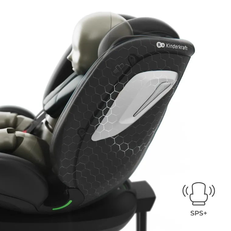 Kinderkraft, I-360 2 Plus, fotelik samochodowy, i-Size, black, 40-150 cm