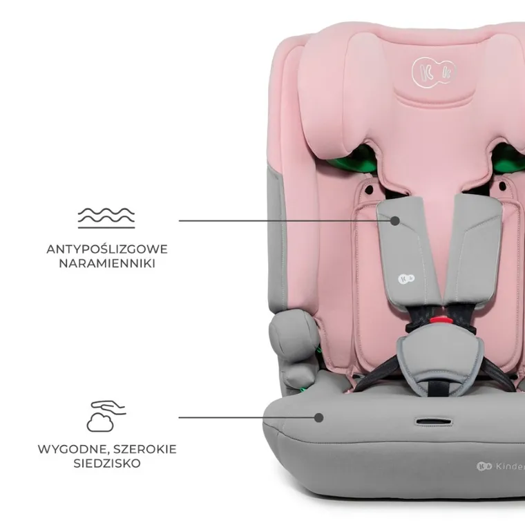 Kinderkraft, I-Comfy, fotelik samochodowy, i-Size, Pink, 76-150 cm