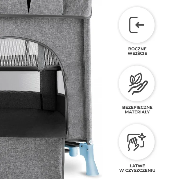 Kinderkraft, Joy, łóżeczko turystyczne, Blue