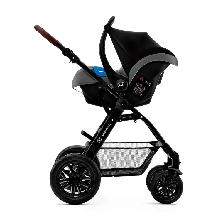 Kinderkraft, Moov, wózek wielofunkcyjny 3w1, szary