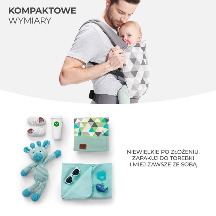 Kinderkraft, Nino Confetti, nosidełko, Denim