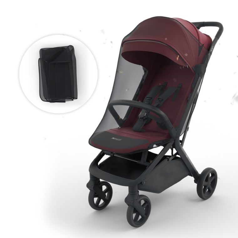 Kinderkraft, Nubi 3, wózek spacerowy, Dark Ruby
