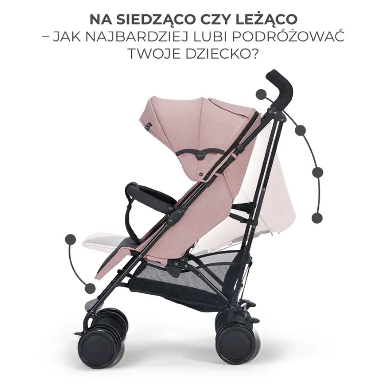 Kinderkraft, Siesta, wózek spacerowy, Pink