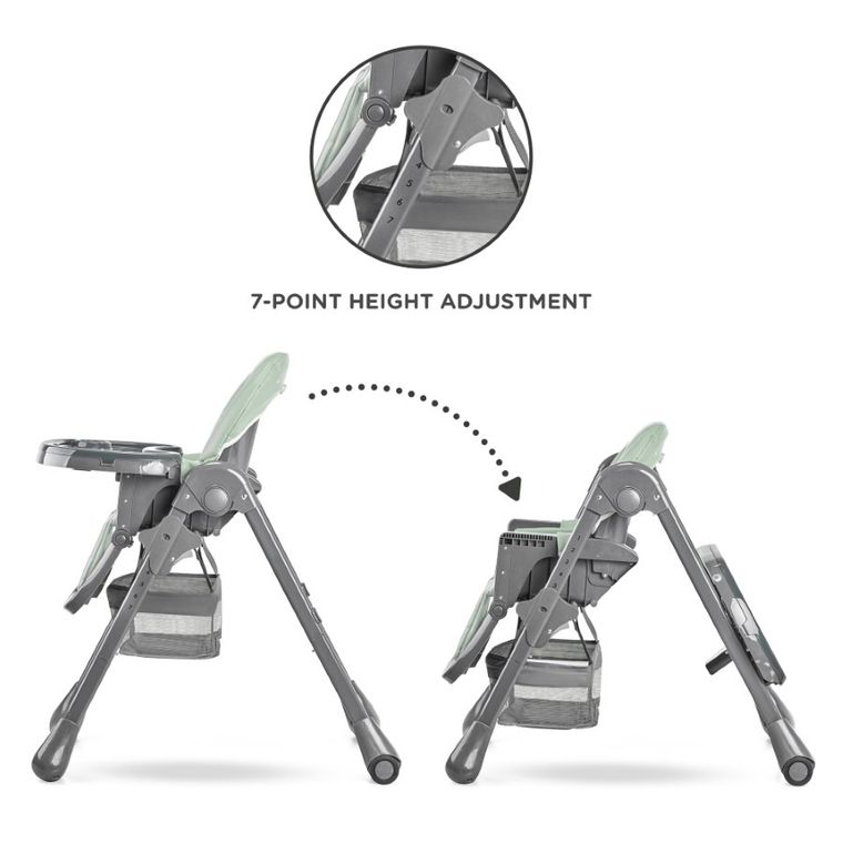 Kinderkraft, Tastee, krzesełko do karmienia, Rose