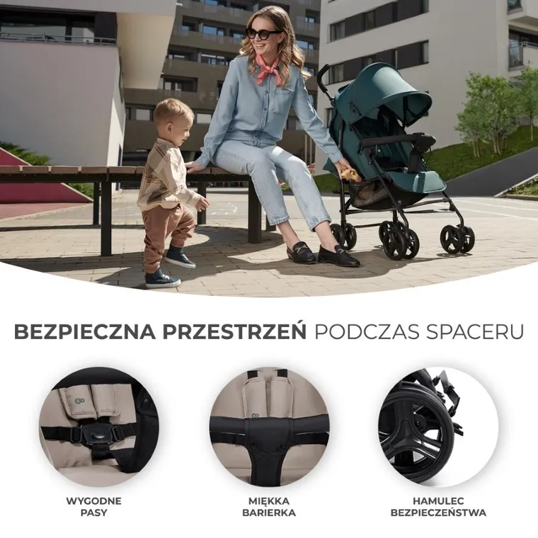 Kinderkraft, Tik, wózek spacerowy, stone beige