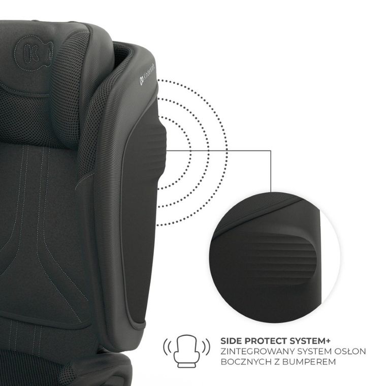 Kinderkraft, Unity 2, I-Size, fotelik samochodowy, Black, 100-150 cm, 15-36 kg