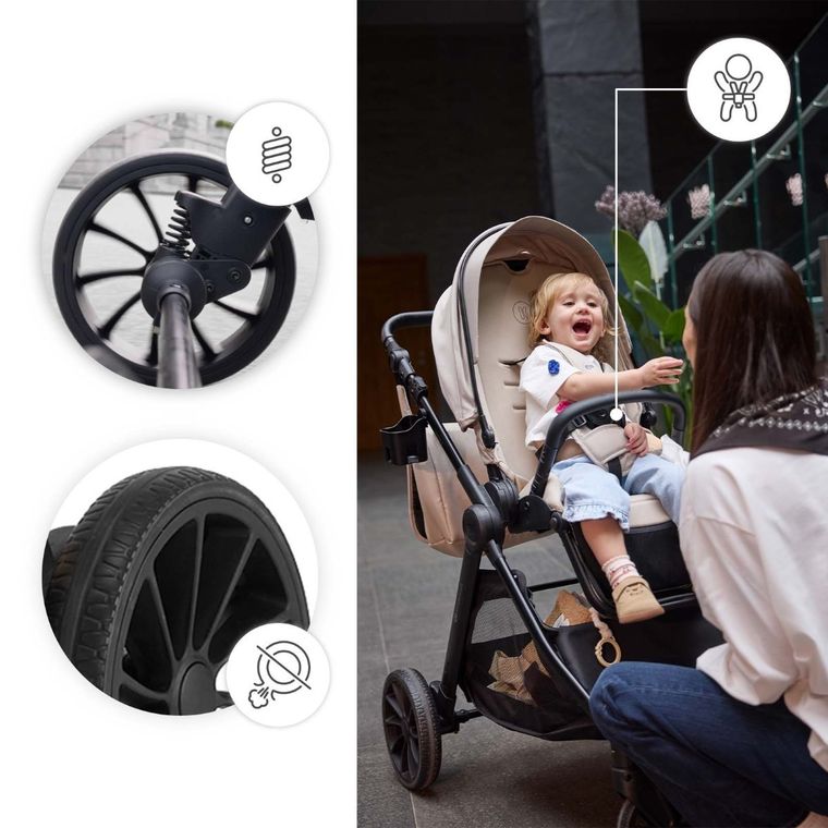 Kinderkraft, Vesto 2, wózek spacerowy, gray