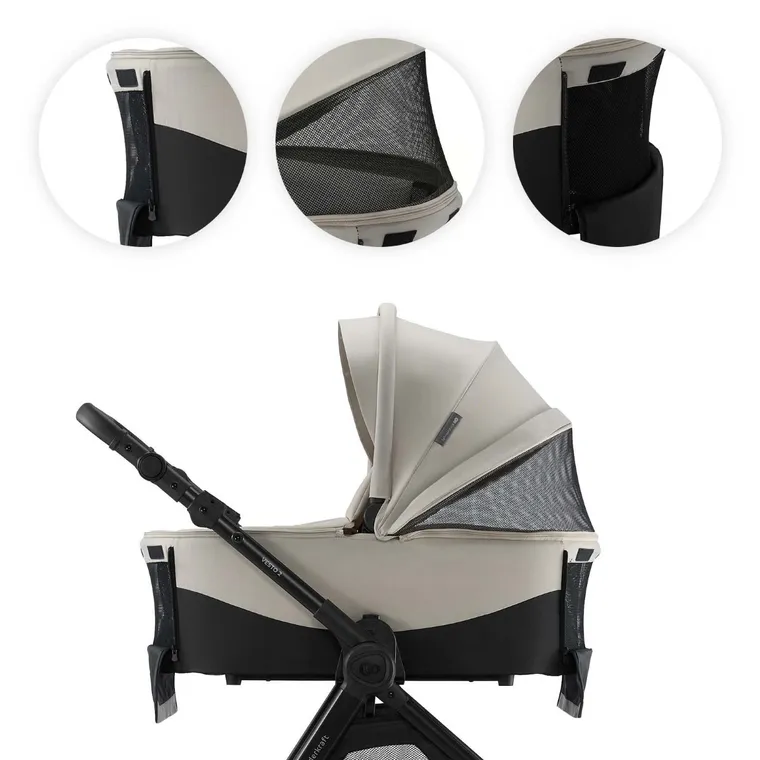 Kinderkraft, Vesto 2, wózek wielofunkcyjny 3w1, beige