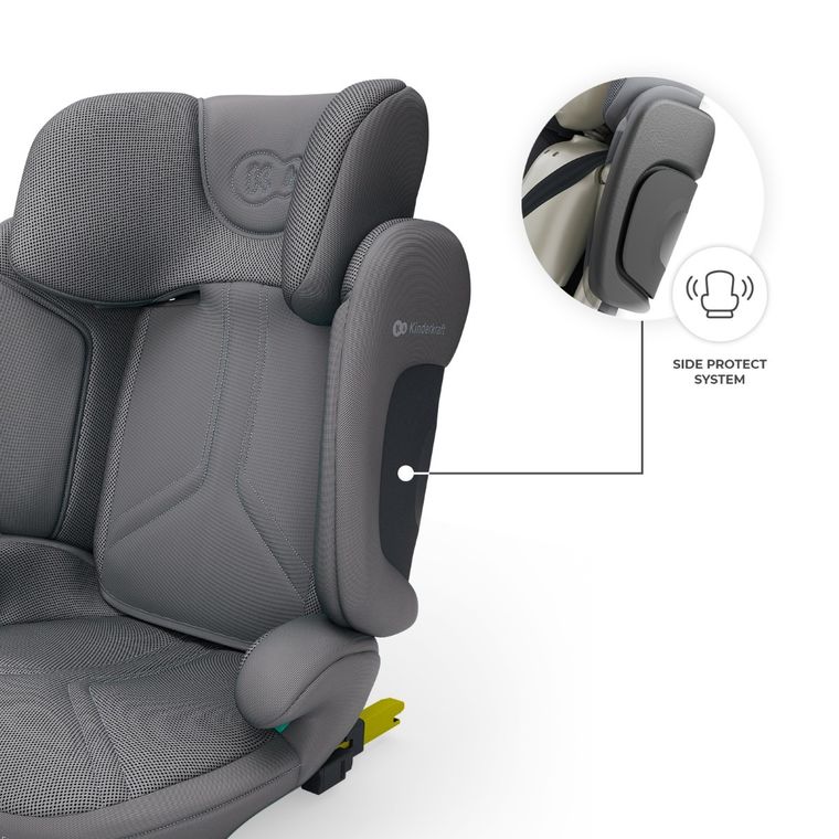 Kinderkraft, XPAND 2 PRO, i-Size, fotelik samochodowy, rocket grey, 100-150 cm