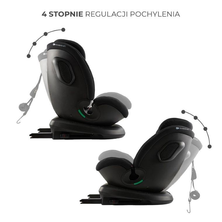 Kinderkraft, Xpedition 3, I-Size, fotelik samochodowy, Black, 40-150 cm