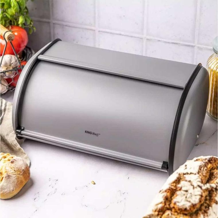 Kinghoff, chlebak stalowy, szary