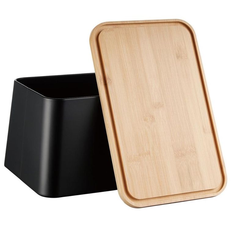 Kinghoff, chlebak z deską do krojenia, stalowy, KH-1948