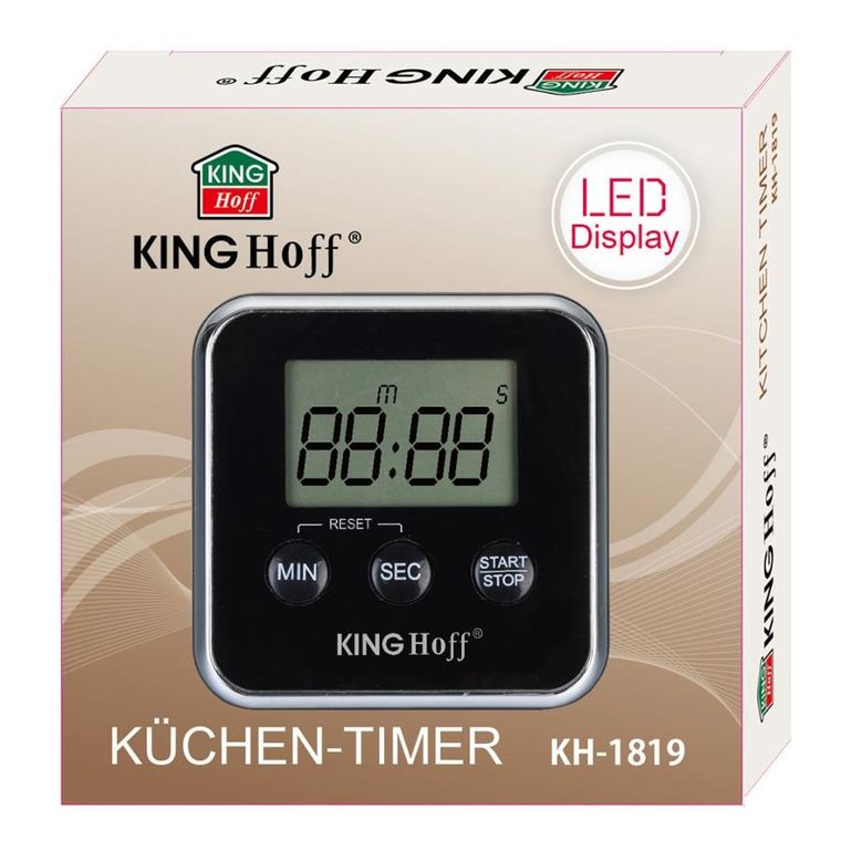 Kinghoff, elektroniczny minutnik kuchenny magnetyczny, KH-1819
