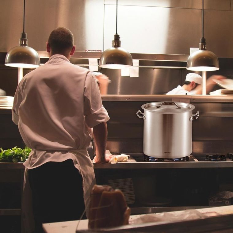 Kinghoff, garnek gastronomiczny z pokrywą, stalowy, 33l, KH-1964