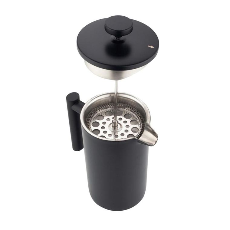 Kinghoff, stalowy zaparzacz tłokowy do kawy, herbaty, 1l, kh-1996