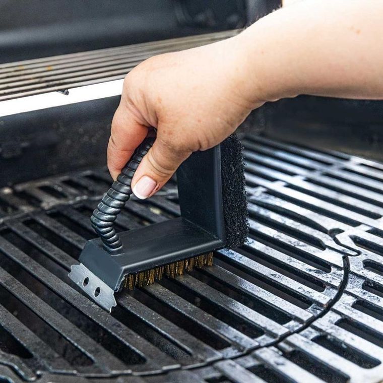 Kinghoff, szczotka do czyszczenia rusztu, grilla, 3w1, KH-1913