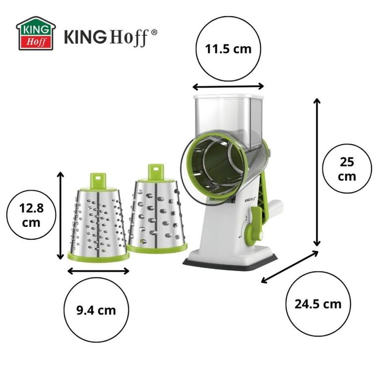 Kinghoff, tarka bębnowa do warzyw, sera, kh-1960