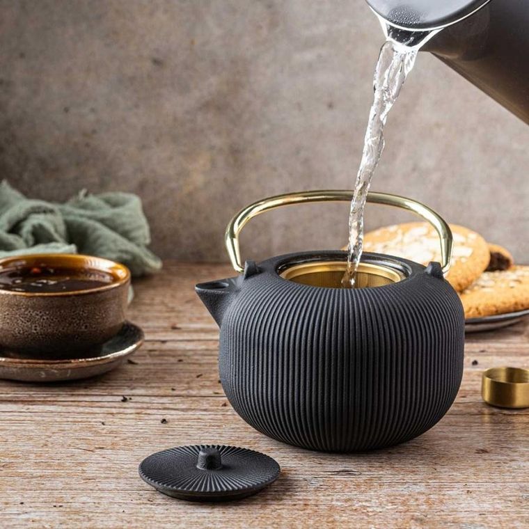 Kinghoff, zaparzacz żeliwny imbryk z filtrem, 1l