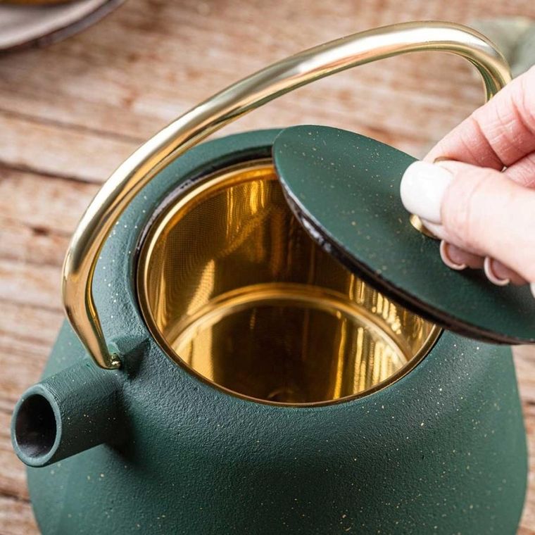 Kinghoff, zaparzacz żeliwny imbryk z filtrem, 1l