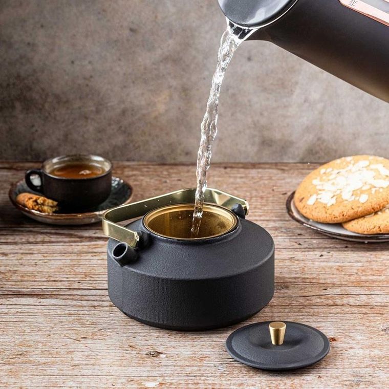 Kinghoff, zaparzacz żeliwny imbryk z filtrem, 1l