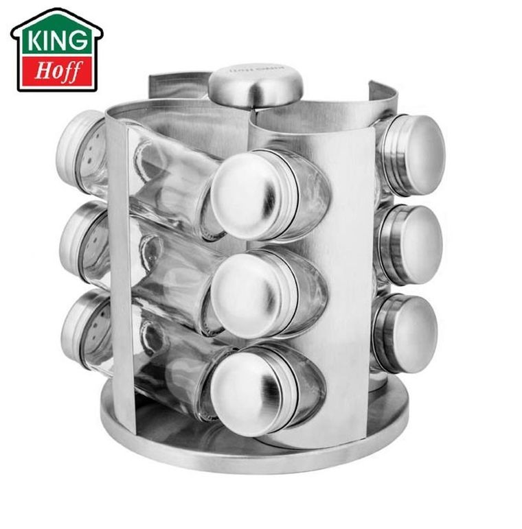 Kinghoff, zestaw pojemników na przyprawy, 12 elementów