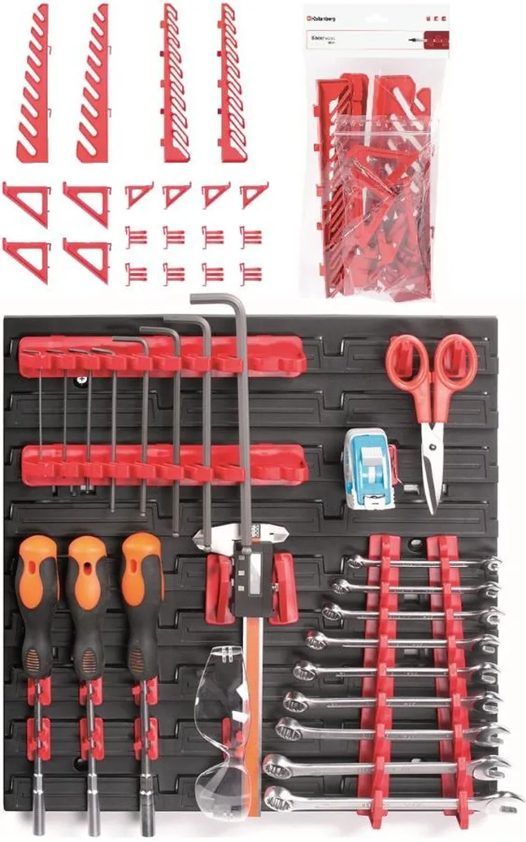 Kistenberg, zestaw wieszaków uchwytów do tablicy warsztatowej, 20 szt.