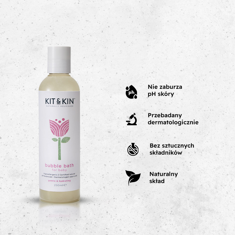 Kit and Kin, organiczny płyn do kąpieli maluszka, 250 ml
