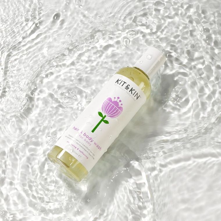 Kit and Kin, organiczny żel do mycia 2w1, do ciała i włosów maluszka, 250 ml