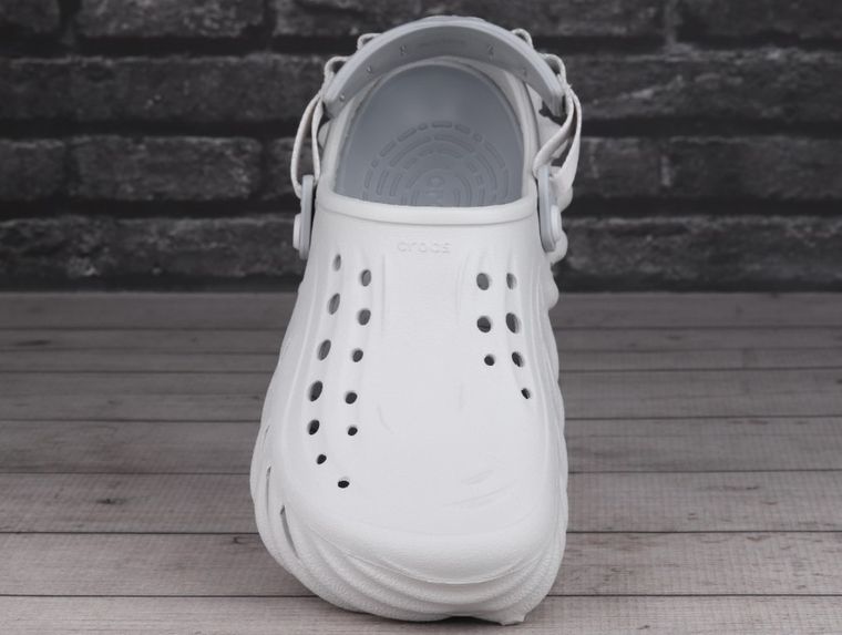 Klapki męskie, szare, Crocs Echo Clog