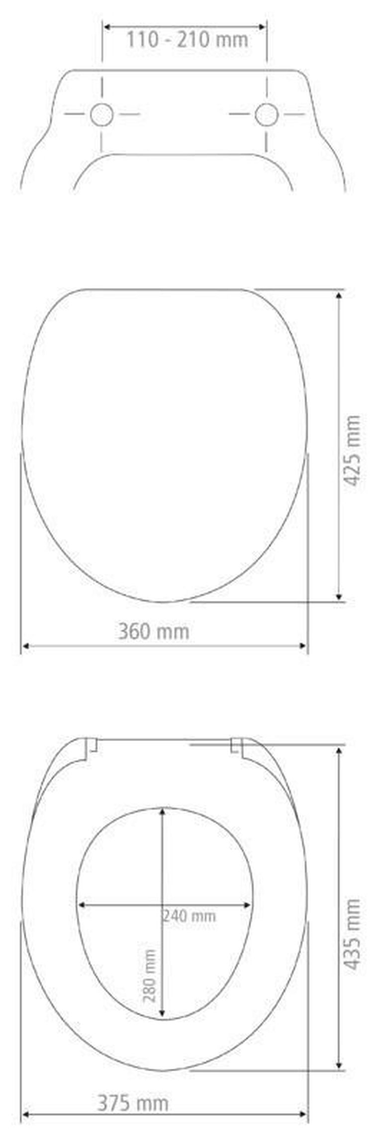 Klasyczna biała deska sedesowa z mdf z cichym domykaniem
