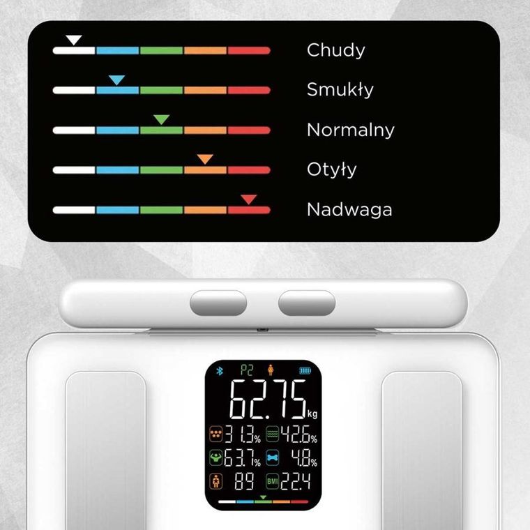 Klausberg, analityczna waga łazienkowa, smart ios android, kb-7857