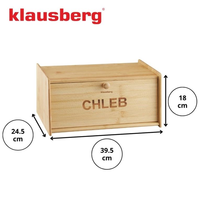 Klausberg, chlebak, pojemnik na pieczywo, bambusowy, kb-7934