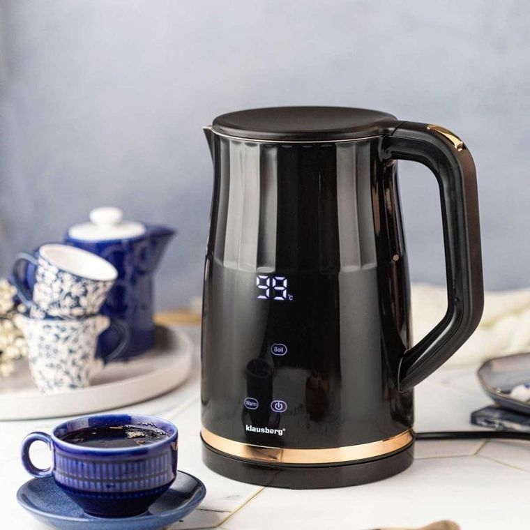 Klausberg, czajnik elektryczny LED z regulacją temperatury, 1,7l